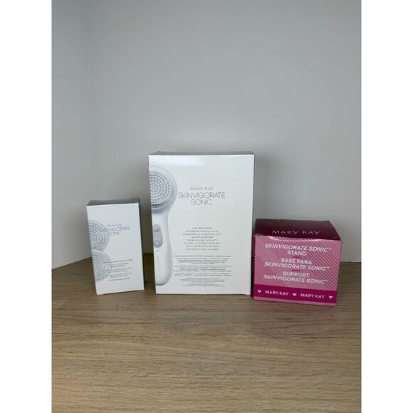 Mary Kay Skinvigorate Sonic Facial Cleansing Brush Head Skin Care System - Picture 3 of 11